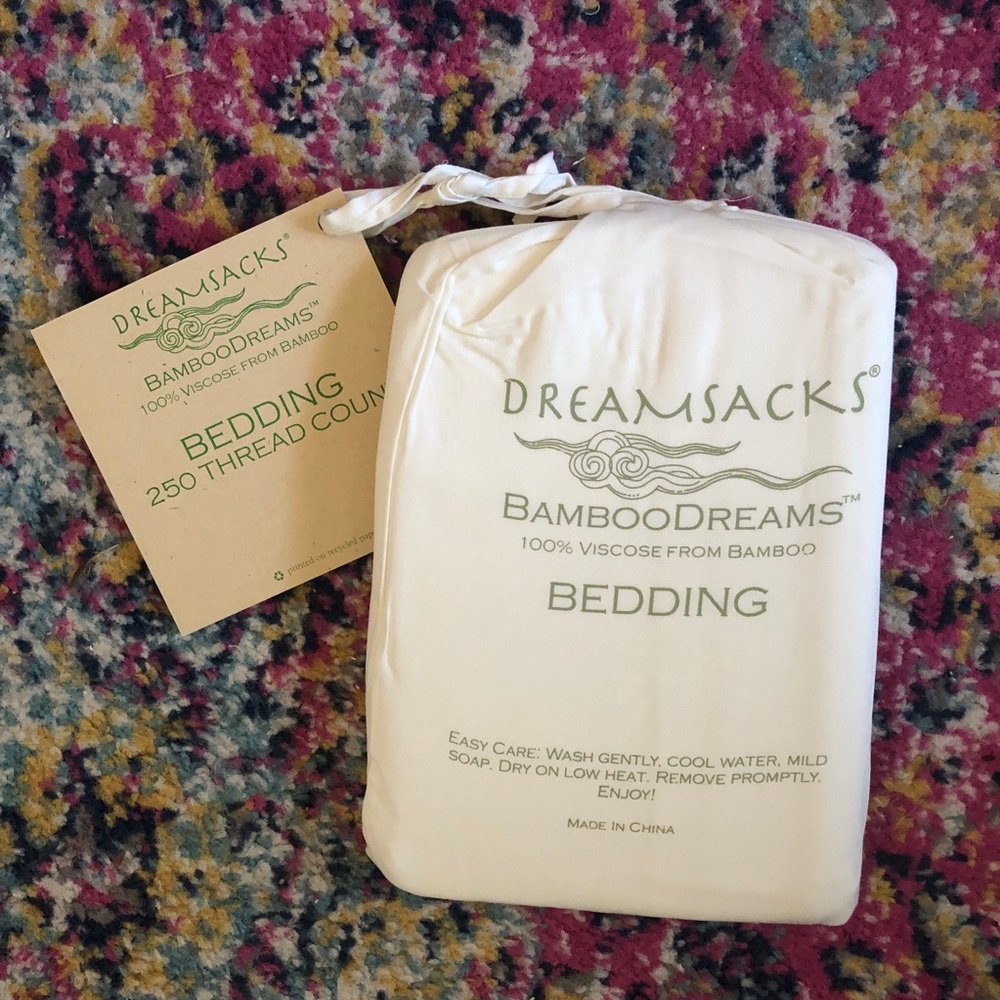 Dreamsacks Bamboo Viscose Euro Shams 26 X 26 Ivory Beige Soft Luxurious ￼Set 2
